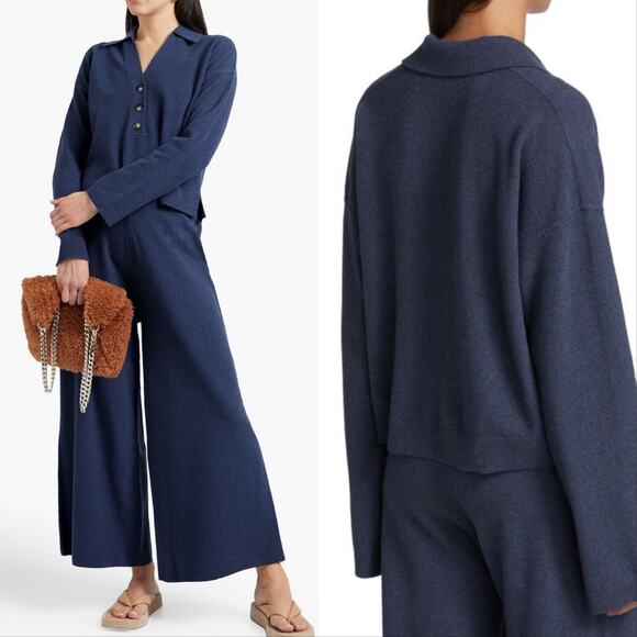 Veronica Beard Takira Cashmere Wool Sweater Blue - Picture 1 of 5